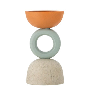 Værteholder polyresin orange Loretta