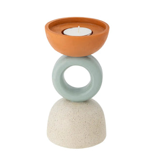 Værteholder polyresin orange Loretta