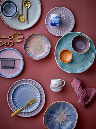 Schaal aardewerk blauw Amalia