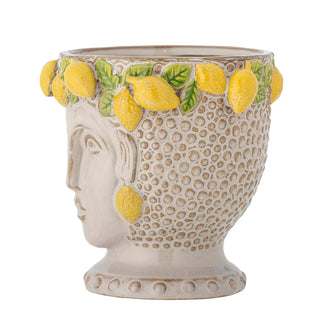 Vaso in ceramica giallo Limone