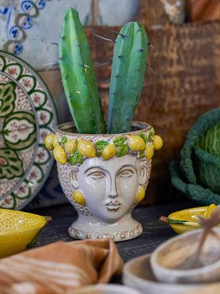 Vaso in ceramica giallo Limone