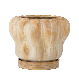 Bloempot aardewerk nature Hollis 20cm