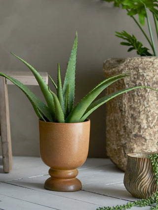 Vaso in ceramica verde Dua