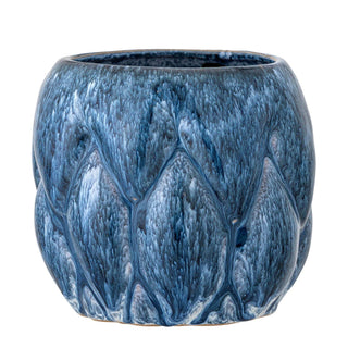 Bloempot aardewerk blauw Posey 15cm