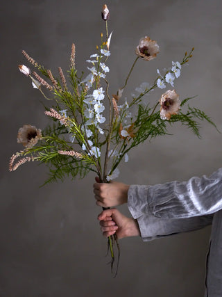 Foxtail kunstbloem rose