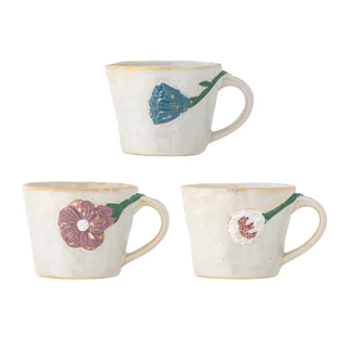 Mokken aardewerk grijs Loua - set van 3