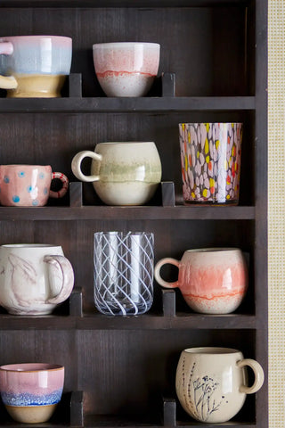 Set colazione in ceramica arancione Paula - set da 12