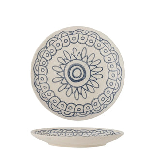 Bord aardewerk blauw Maple 20cm