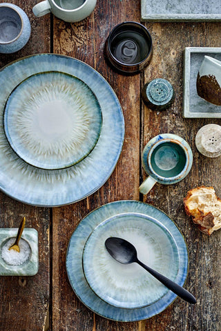 Blue Calen earthenware dinnerware set - 16 pieces