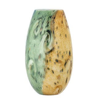 Jarrón de vidrio azul kalian 30cm