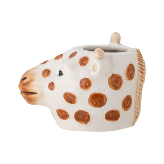 Alazar jarrón cerámica marrón 8cm