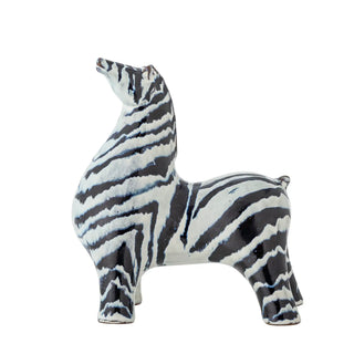 Decoratie aardewerk blauw Zayn 17cm