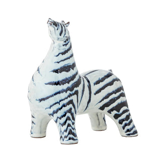 Decoratie aardewerk blauw Zayn 17cm