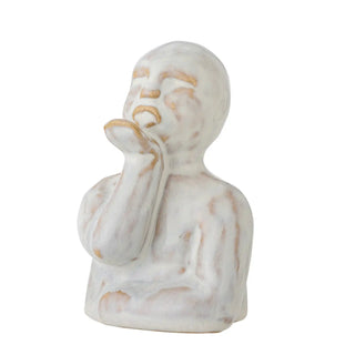 Statuette en céramique grise Knox 10cm