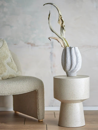 Jarrón de cerámica blanco Cove 28cm