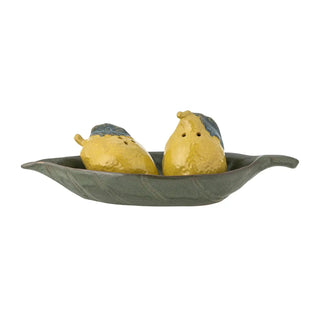 Set pepe e sale in ceramica giallo limone
