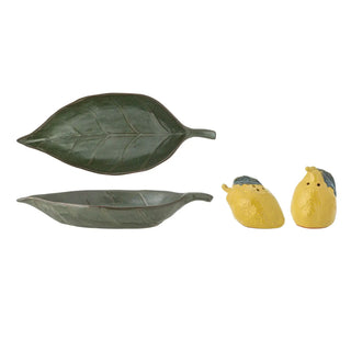 Pepper and salt set ceramic yellow limone