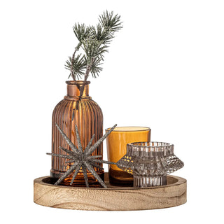 Dienblad glas goud Sanga 18cm