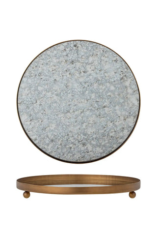 Tablett Metall Gold Glacier 35cm