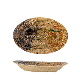 Serveerschaal aardewerk zwart Larken 26cm