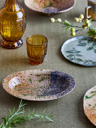 Vassoio da portata in ceramica nero Larken 26cm