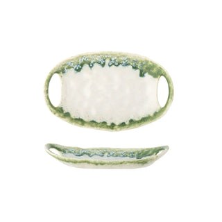 Serveerschaal aardewerk groen Prim 22cm