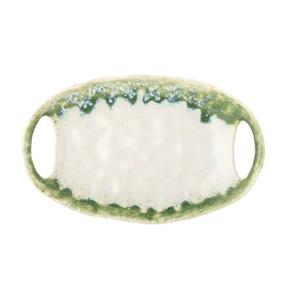 Vassoio da portata in ceramica verde Prim 22cm