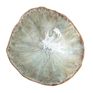 Plat en faïence bleu Joby 24cm