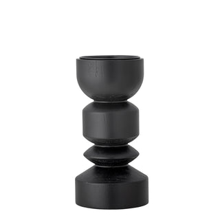 Black pine candle holder Bowen 22cm