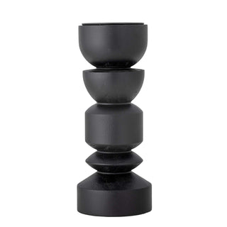 Kerzenhalter Holz schwarz Bowen 27cm