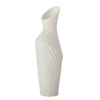 Vase Keramik weiß Fikla 29cm