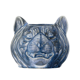 Flowerpot ceramic blue Abner