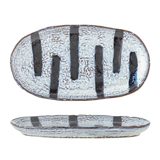 Bord aardewerk zwart Ever 24cm