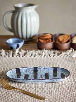 Bord aardewerk zwart Ever 24cm