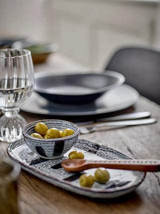 Bord aardewerk zwart Ever 24cm