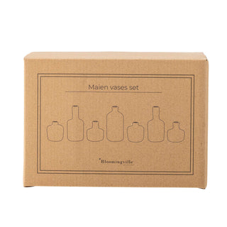 Vase Keramik braun Maien - Set von 7