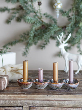 Kerzenhalter Keramik braun Kalia 30cm