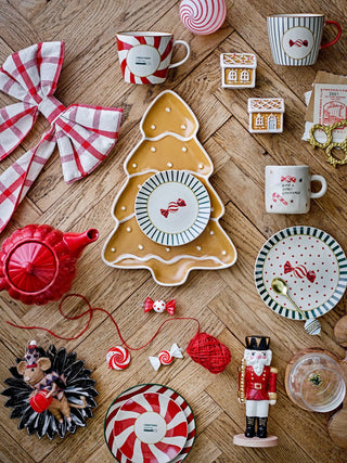 Kerstbal glas rood Zwirl - 2 stuks