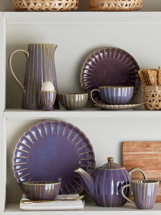 Eierdop aardewerk paars Latina