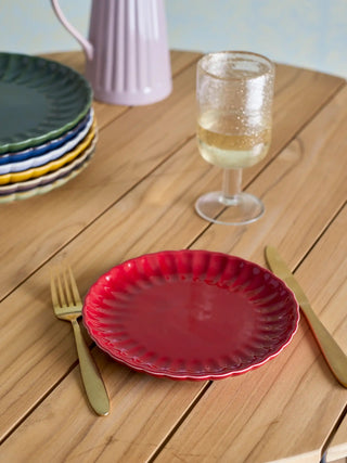 Bord aardewerk rood Latina 20cm