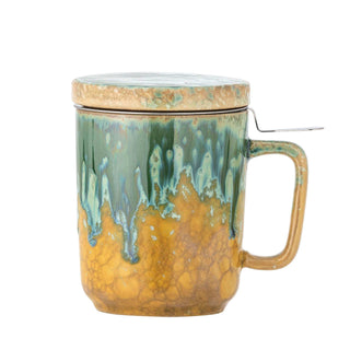 Theemok aardewerk groen Yuma