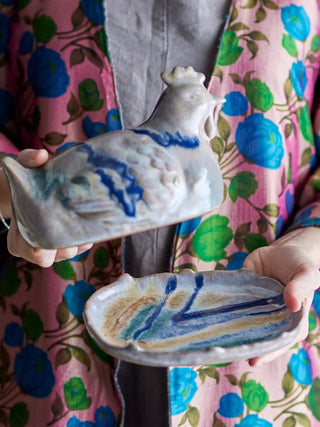 Botervloot aardewerk roze Heni