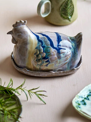 Botervloot aardewerk roze Heni