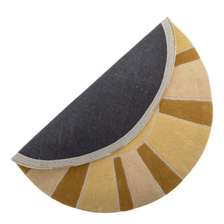 Sun Wollteppich gelb 110cm