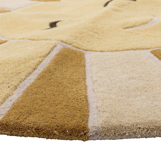 Sun Wollteppich gelb 110cm