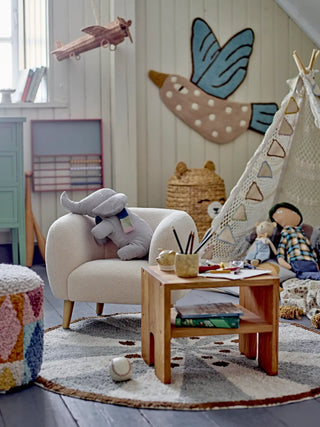 Cade poltroncina per bambini in poliestere bianco