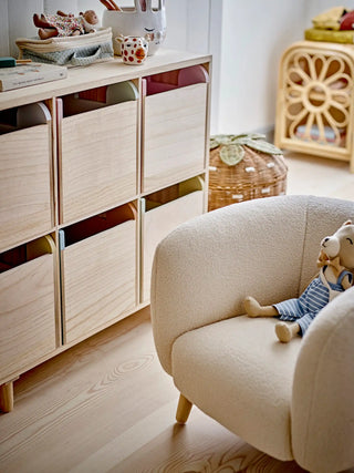 Cade poltroncina per bambini in poliestere bianco