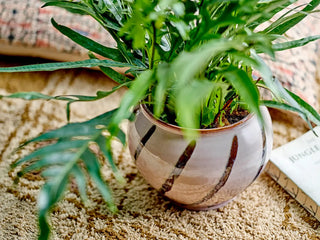 Bloempot aardewerk roze Iman 21cm