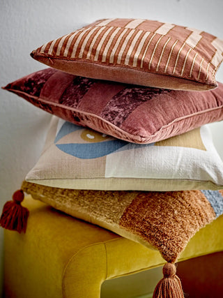 Kussen katoen bruin Cowes 40x40cm