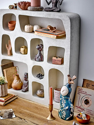 Decoratie aardewerk blauw Layhan 31cm